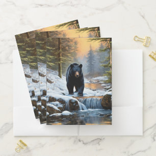 Black Bear Pocket Folder