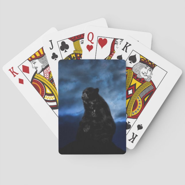 Black bear poker cards (Back)
