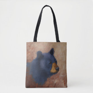 Black Bear Portrait Tote Bag