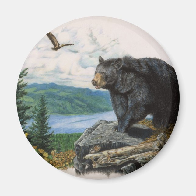 Black Bear Ridge Magnet (Front)