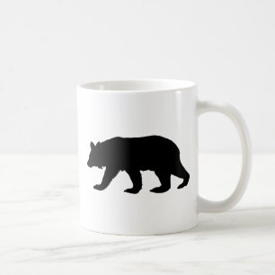 Black Bear Silhouette Coffee Mug