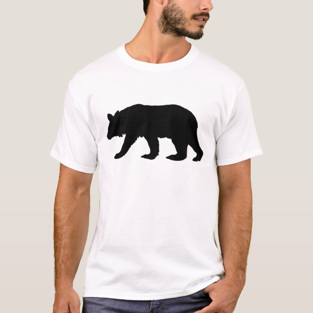 Black Bear Silhouette T-Shirt (Front)