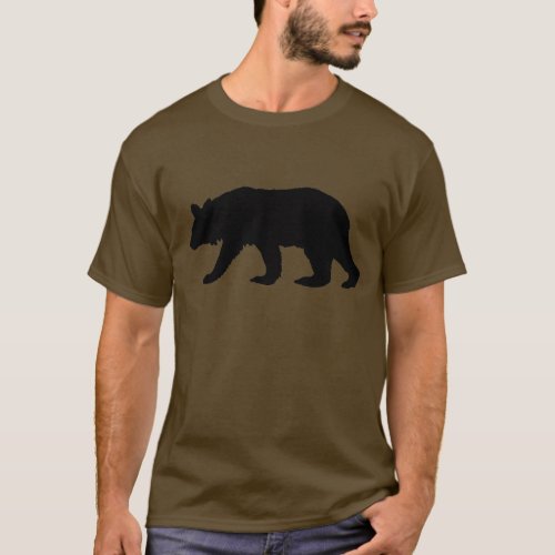 Black Bear Silhouette T_Shirt