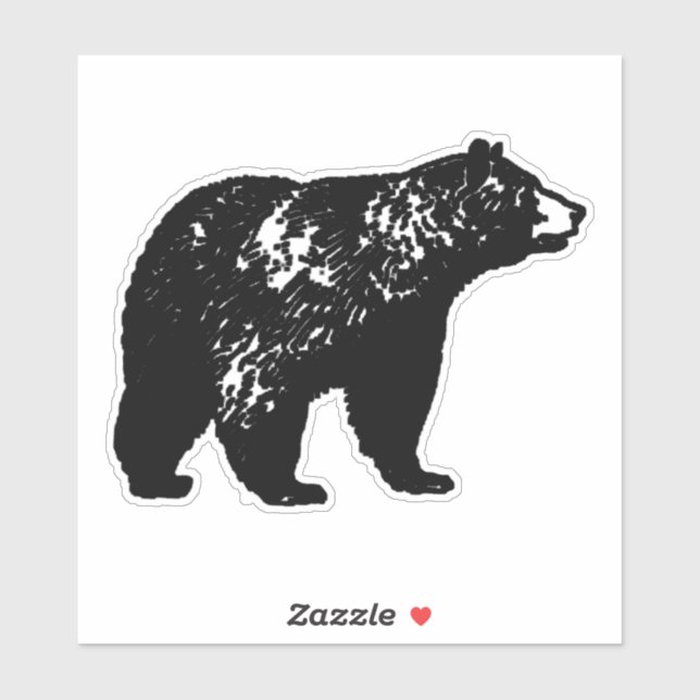 Black Bear Sticker (Sheet)