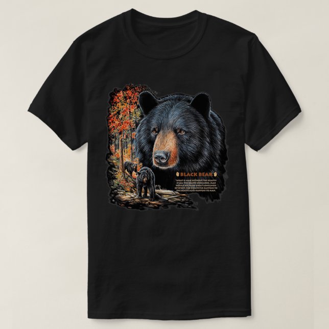 Black Bear T-Shirt (Design Front)