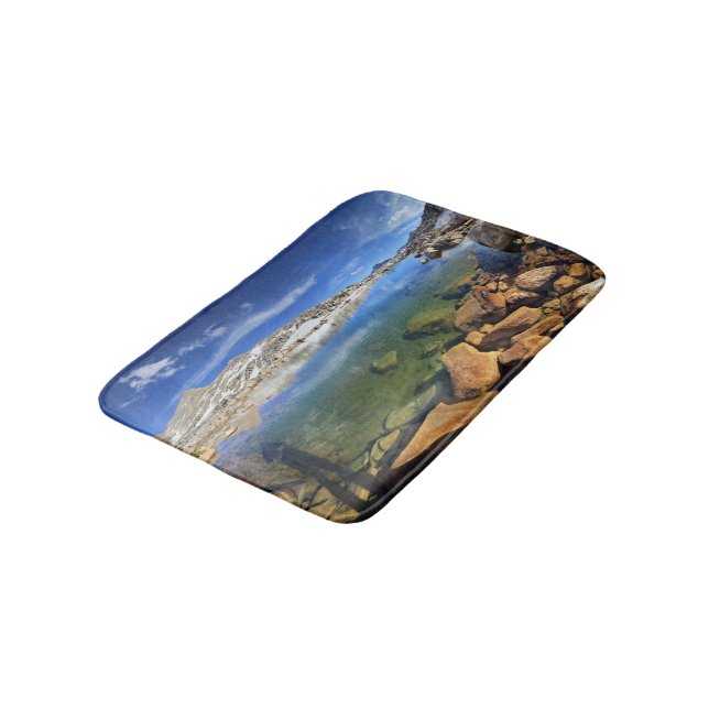 Black Bear Tarn - Sierra Bath Mat (Angled)