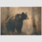 Black Bear Vintage Oil Painting Decoupage