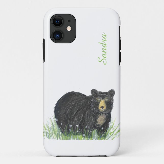 black bear watercolor Case-Mate iPhone case (Back)