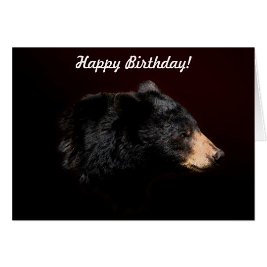 black-bear-wildlife-birthday-card-zazzle