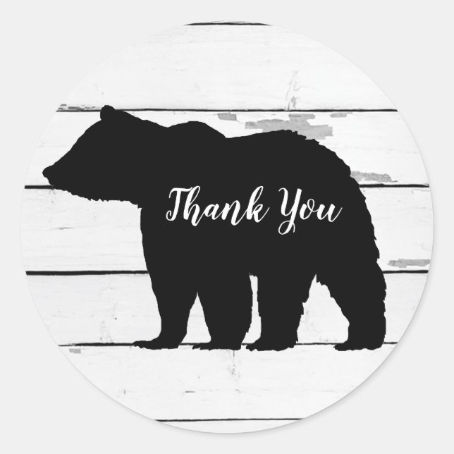 Black Bear Woodland Stickers (Front)