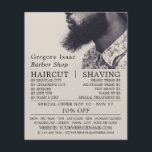 Black Beard Model, Men's Barbers Advertising Flyer<br><div class="desc">Black Beard Model,  Men's Barbers Advertising Flyers By The Business Card Store.</div>