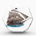 BLACK-BEARD’S PIRATE SHIP ACRYLIC AWARD<br><div class="desc">It was the devil of all pirate ships that roamed the seven seas with her billowing sails filled with the mighty ocean breeze. Her two flags displayed both the Jolly Roger and a devil with a pitchfork as if to say, “We are pirates and your treasure is our prey. Enjoy...</div>