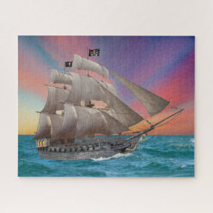 BLACK-BEARD’S PIRATE SHIP JIGSAW PUZZLE