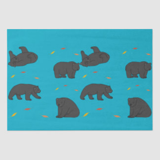 Black Bears Tissue Paper