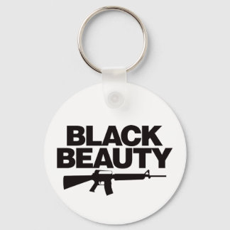 Black Beauty AR - Black Keychain