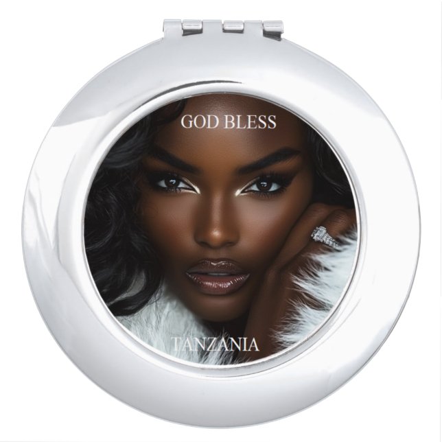 Black Beauty Compact Mirror (Front)