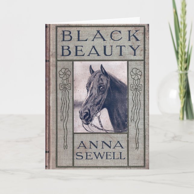 Black Beauty First Edition Cover, Birthday Card (Front)