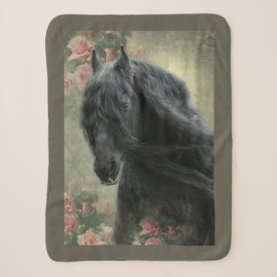 Black Beauty Friesian Horse - Blanket