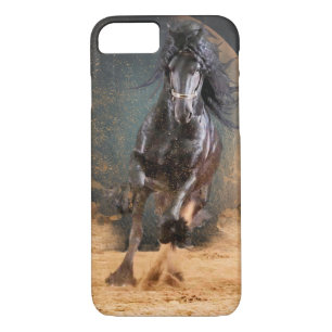 Black Beauty Friesian Horse - iPhone Case