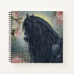 Black Beauty Friesian Horse - Notebook