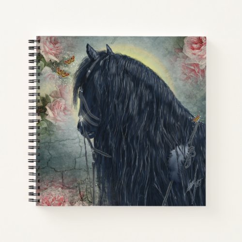 Black Beauty Friesian Horse _ Notebook