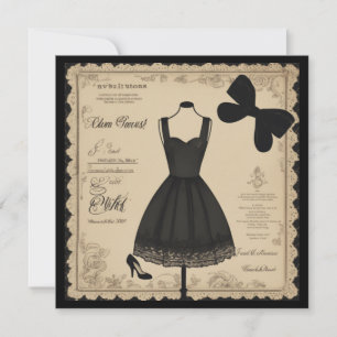 Black Beauty in a Card: Timeless and Versatile Invitation