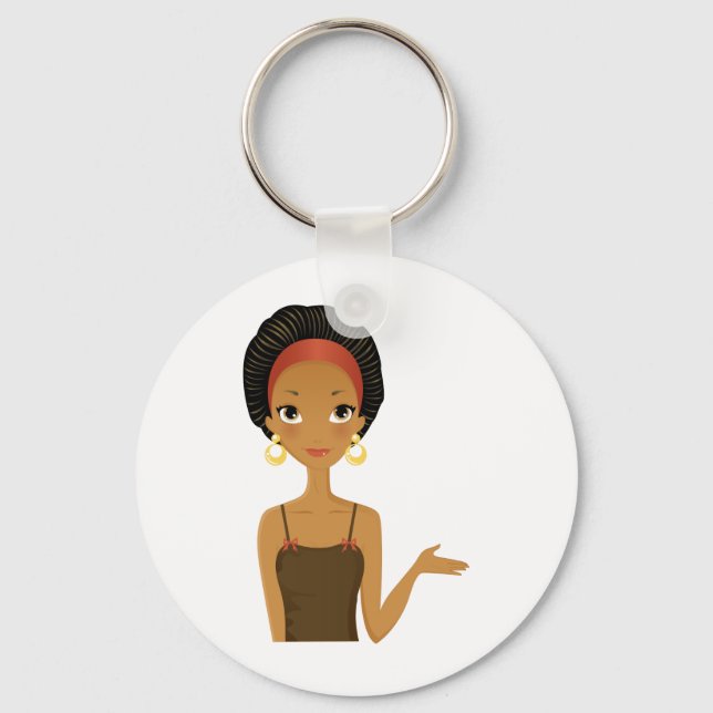 Black beauty keychain (Front)