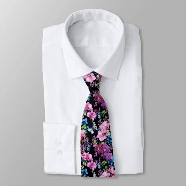 Black Beauty  Neck Tie (Tied)
