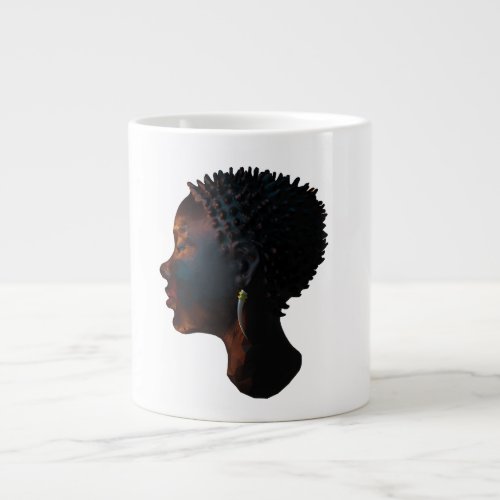 Black beauty of African women Giant Coffee Mug