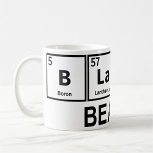 Black Beauty Periodic Table Coffee Mug