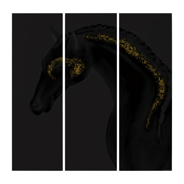 Black Beauty Triptych (Front)