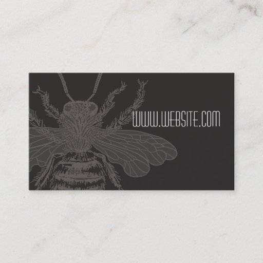 Customizable Black Bee Bizcard Business Cards