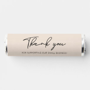 Black & Beige Business Logo Thank you Breath Savers® Mints