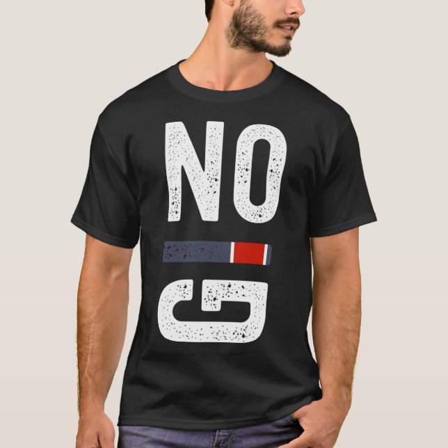 Black Belt Brazilian Jiu jitsu   MMA No Gi BJJ T-Shirt (Front)
