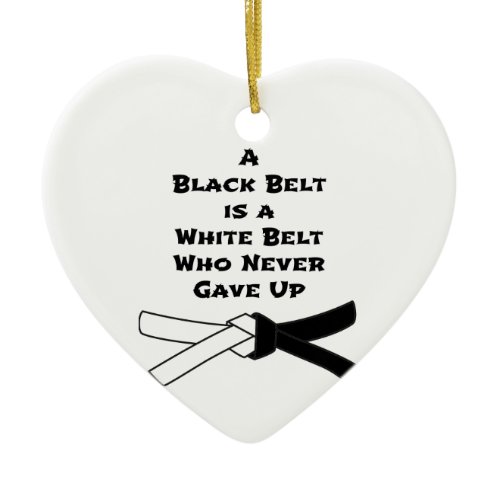 Black Belt Ceramic Ornament