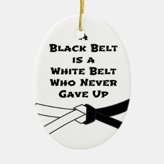 Black Belt Ceramic Ornament