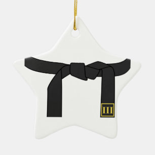 Black Belt Ceramic Ornament