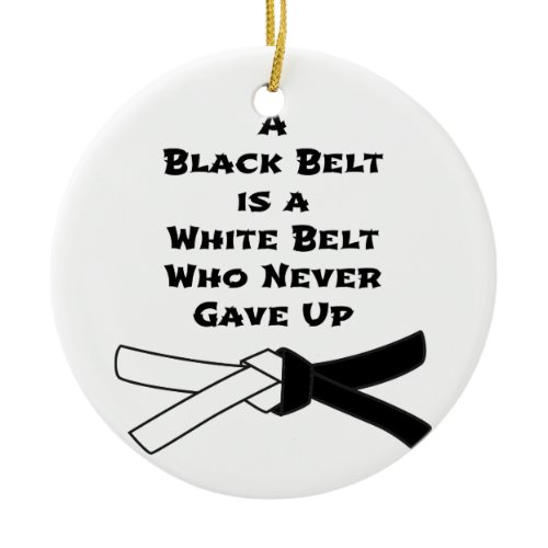 Black Belt Ceramic Ornament