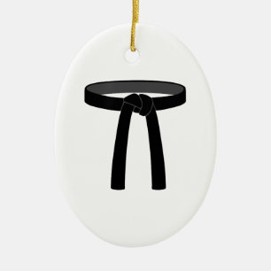 Black Belt Ceramic Ornament