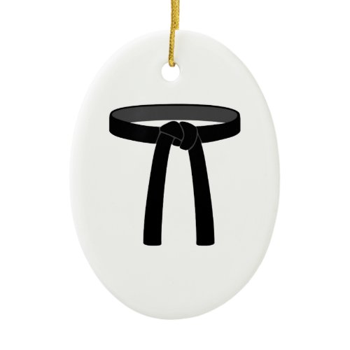 Black Belt Ceramic Ornament
