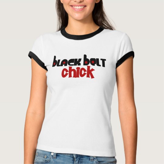 Black Belt Chick 1 Red T-Shirt