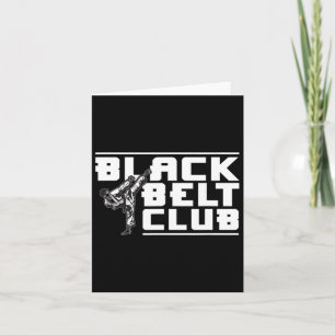 Black Belt Club - Karate Black Belt Card