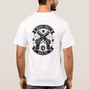 Black Belt Gun Fu Grandmaster T-Shirt