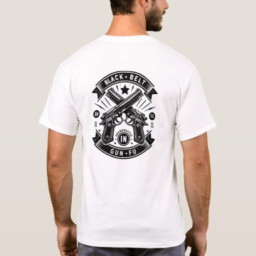 Black Belt Gun Fu Grandmaster  T_Shirt