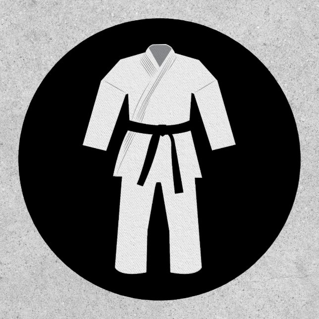 Black Belt Karate Martial Arts Patch (Front)
