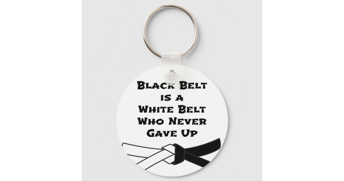 Black Belt Keychain | Zazzle