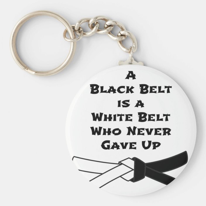 Black Belt Keychain | Zazzle.com