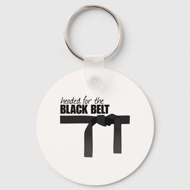 Black Belt Keychain (Front)