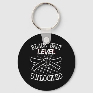 Black Belt Level Unlocked 4 Keychain