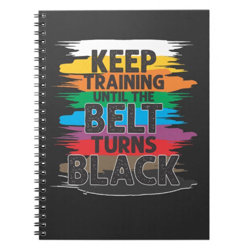 Black Belt Martial Art Training Karate TaeKwonDo Notebook